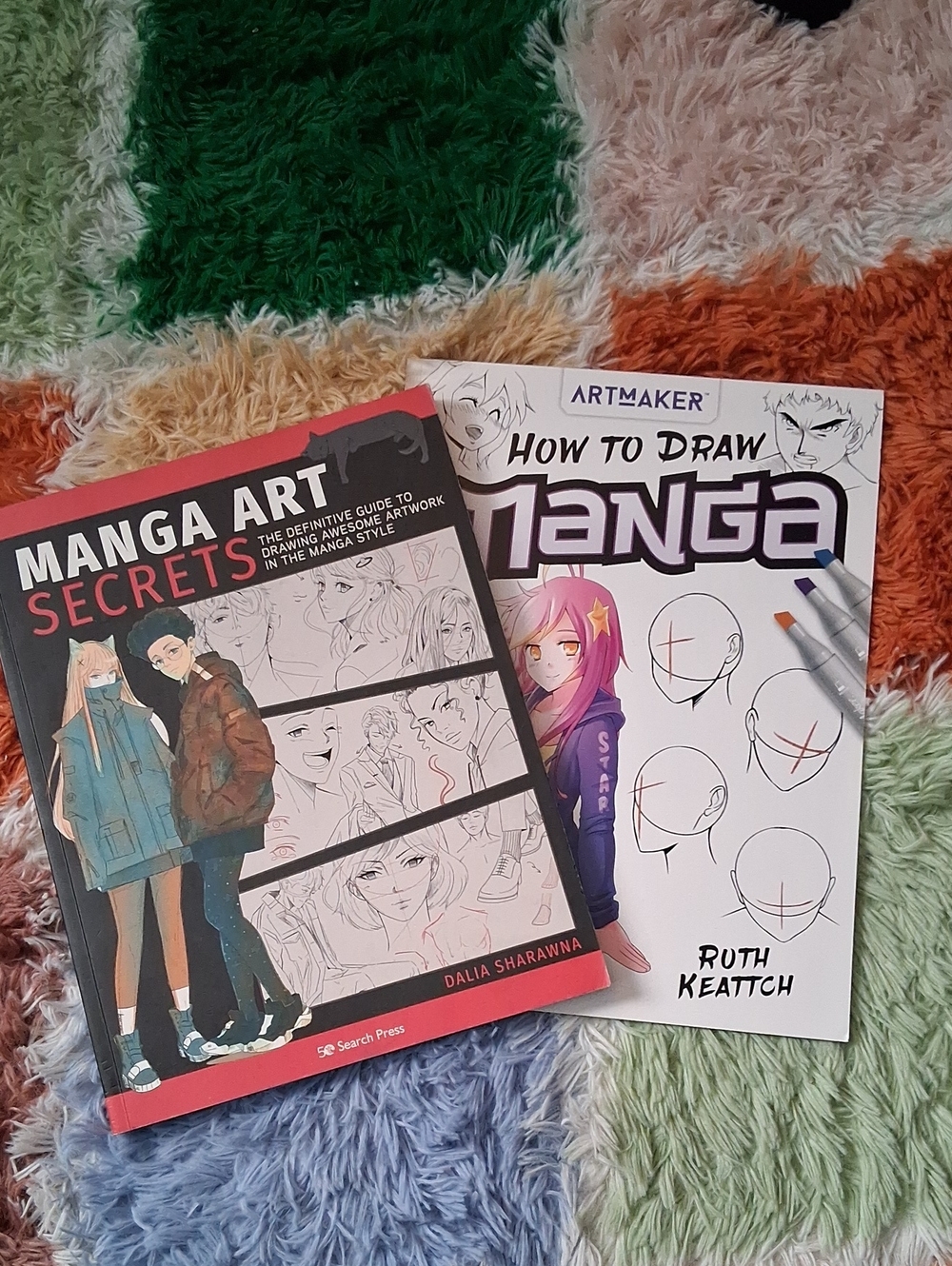 Bundle of 2 How To Draw Manga Art Books for Illustrators
